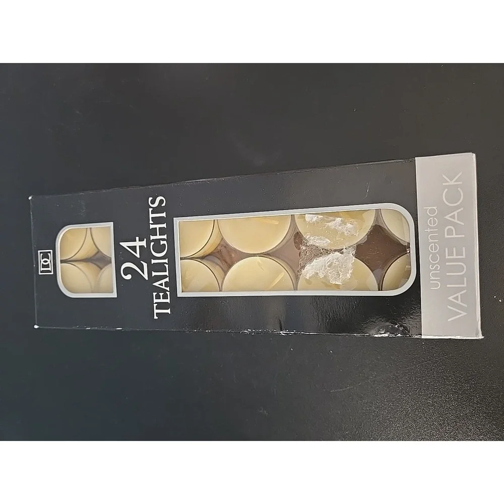24 Tea Light‎ Tealight Candles Package Ivory - Dynamic Collection